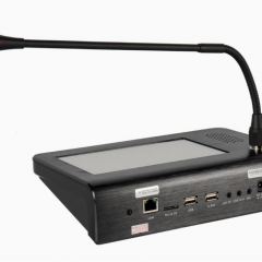 IP云广播寻呼话筒对讲7寸屏触式麦克风