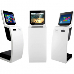 自助终端机落地立式无线排队取号取票机显示器广告自助查询机定制
