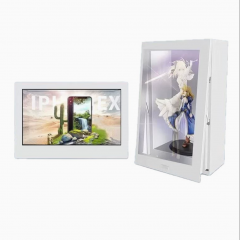 3D展示柜多媒体全息互动广告机 展览馆设备互动液晶拼接展柜透明