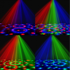 ed旋转舞台灯激光声控闪光灯